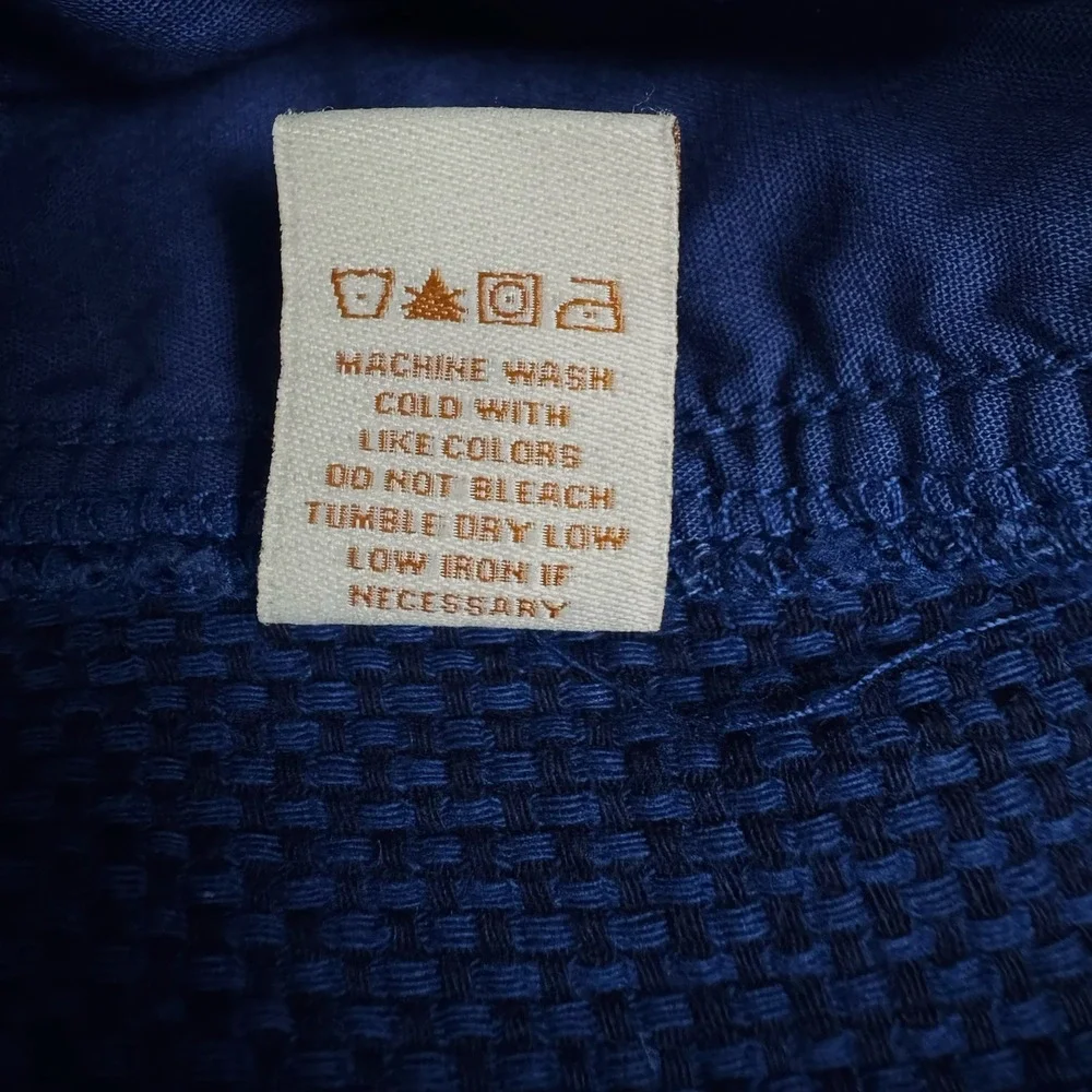 Territory Ahead Pants XL Navy Blue Black Waffle Cotton Elastic Waist Zip Pockets